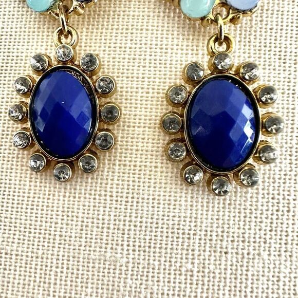 Colorful drop statement earrings - Picture 4 of 8